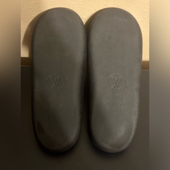 Louis Vuitton Sunbath Flat Mule Sandals EU 38 US 8 Brown LV Monogram Pool Slide - Picture 6 of 6